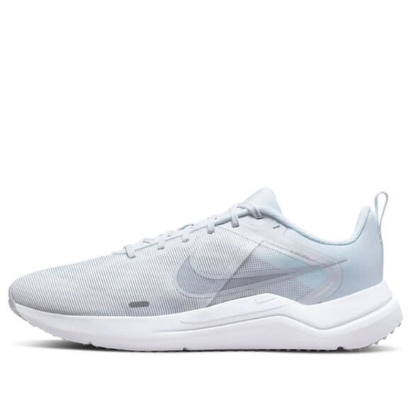 New Nike Downshifter 12 'White Silver' DD9293-100 Men’s Size 10 - Picture 1 of 6